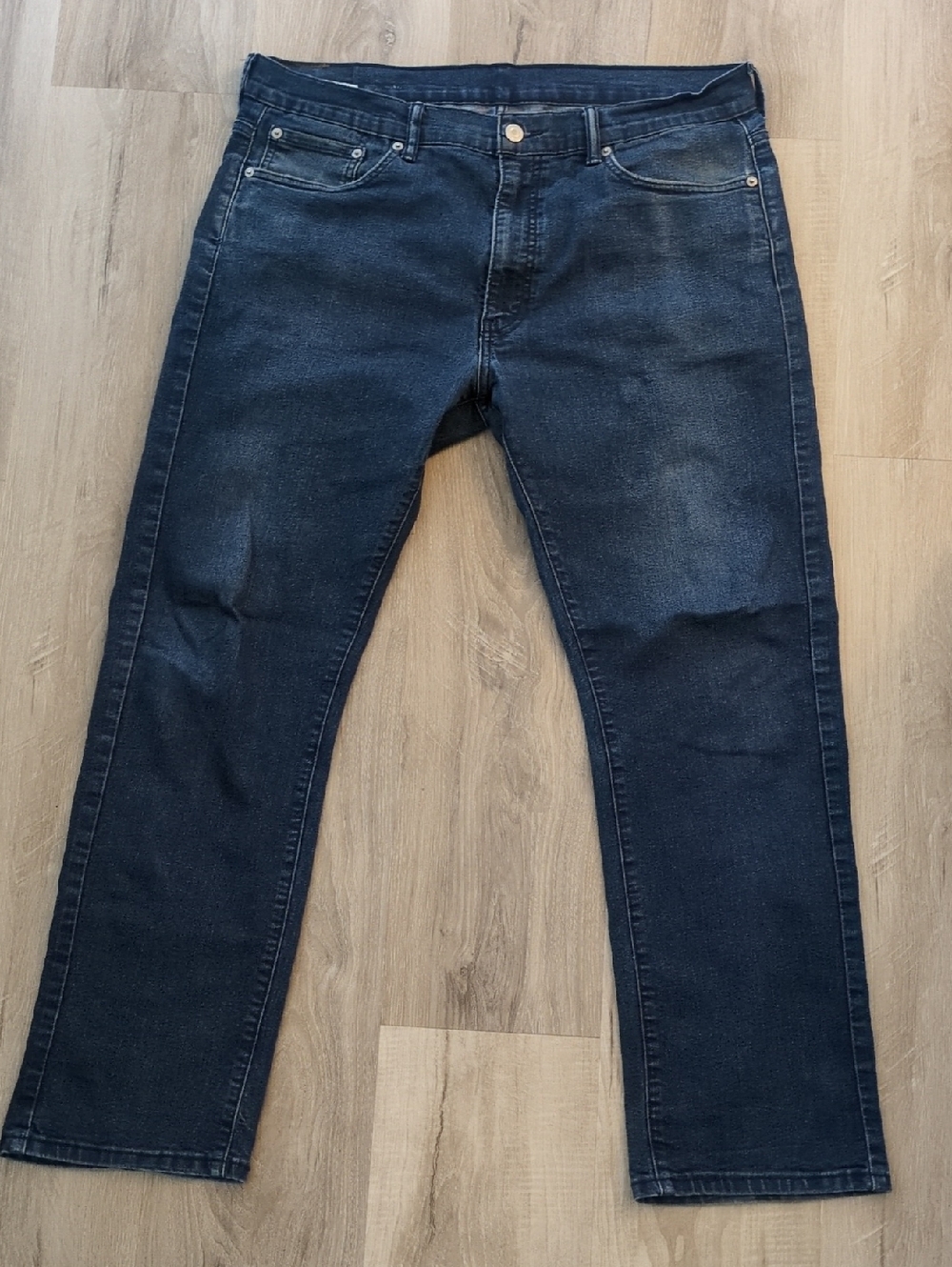 Levi's Men's 513 Straight Jeans in Dark Indigo Blue